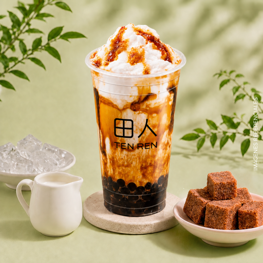 Ten Ren Black Sugar Milk Slush