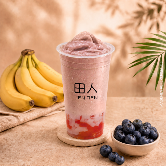 Ten Ren Blueberry Plátano Smoothie