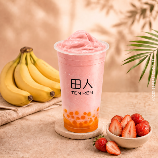 Ten Ren Fresa Plátano Smoothie